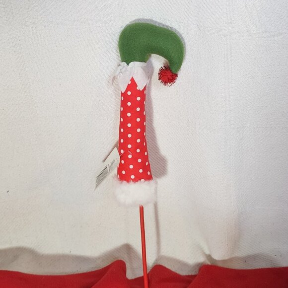 Holiday Style 6pk Assorted Elf Leg Felt Cloth and Wooden Picks for Decorating - Picture 16 of 16